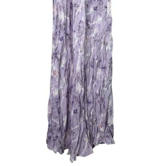 J. Crew Lavender Field Flora Obscura X Cupro Silk Blend Slip Midi Dress 2 Purple - Picture 8 of 15
